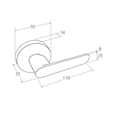 Zanda Sceptre Door Handle Entrance Set Satin Brass