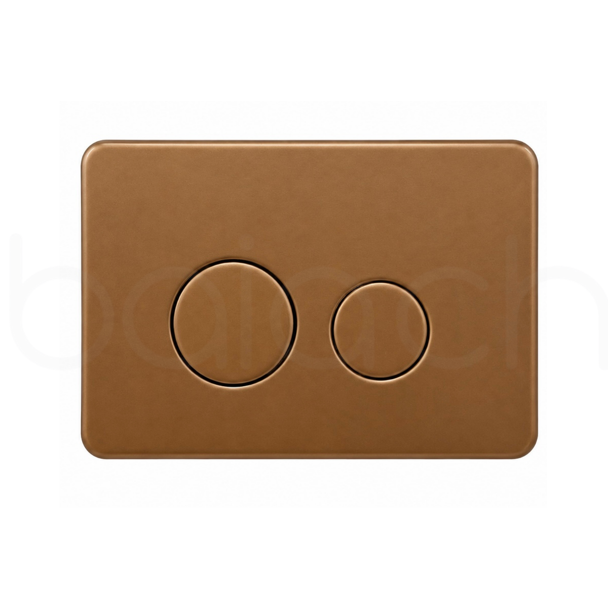 Baiachi R&T Stainless Steel Round Soft Square In-Wall Toilet Dual Flushing Buttons Brushed Copper
