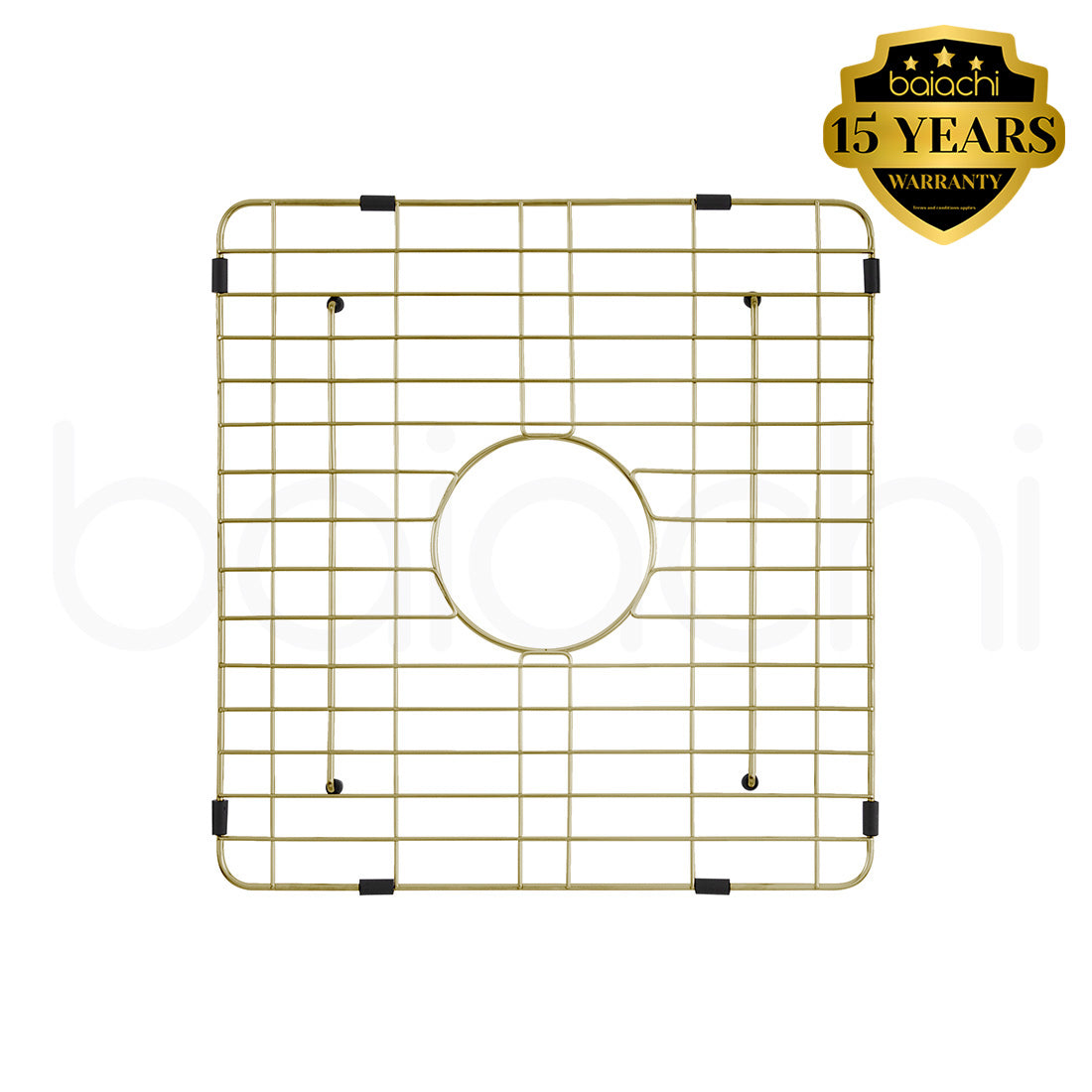 Baiachi 405x375mm Kitchen Sink Grid Brushed Gold