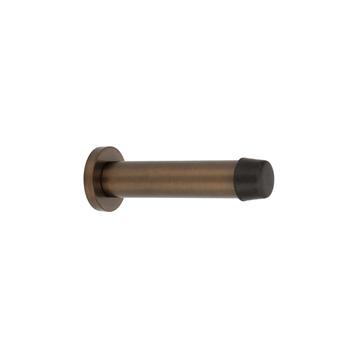 Zanda Solid Brass Door Stop Skirting Mount 85mm Ember Bronze