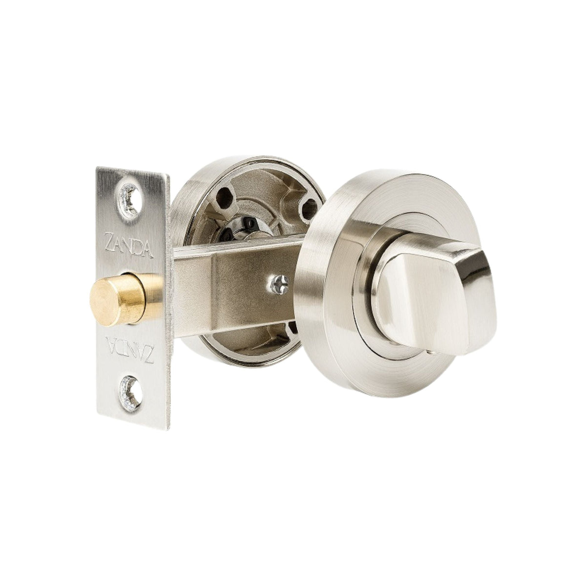 Zanda Round Privacy Kit Brushed Nickel