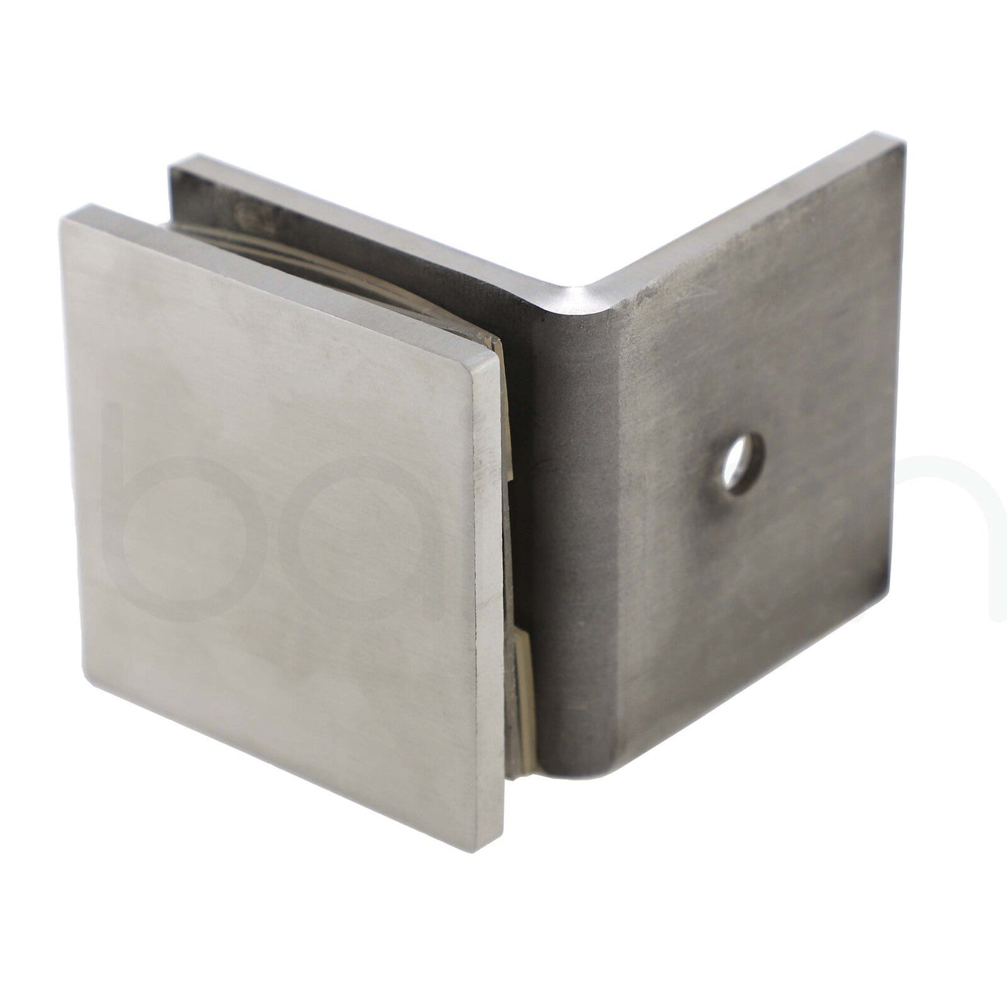 1000mm Fixed Panel Shower Screen Brushed Nickel