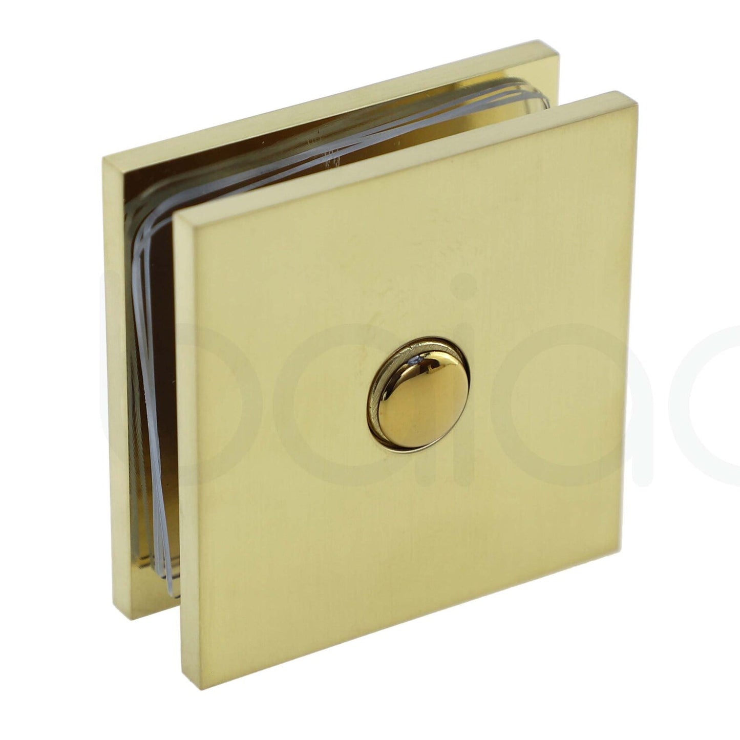 Frameless Shower Screen 1100mm Brushed Gold