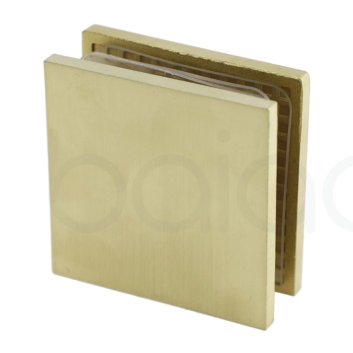 Frameless Shower Screen 1100mm Brushed Gold