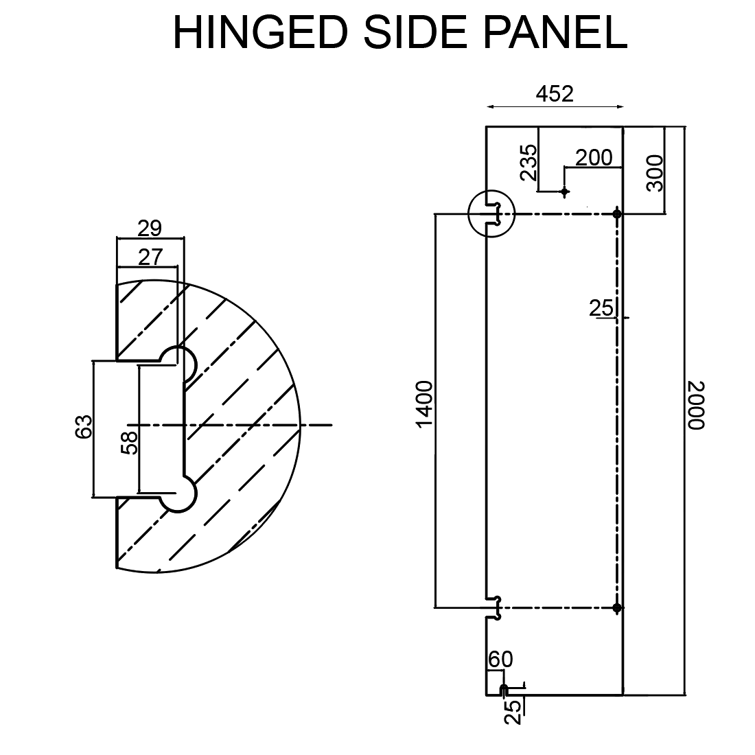 Frameless Shower Screen 900x900mm Diamond Chrome