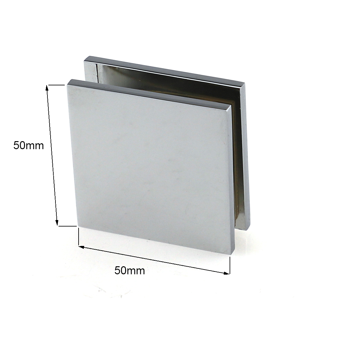 Frameless Shower Screen 900x900mm Square Chrome