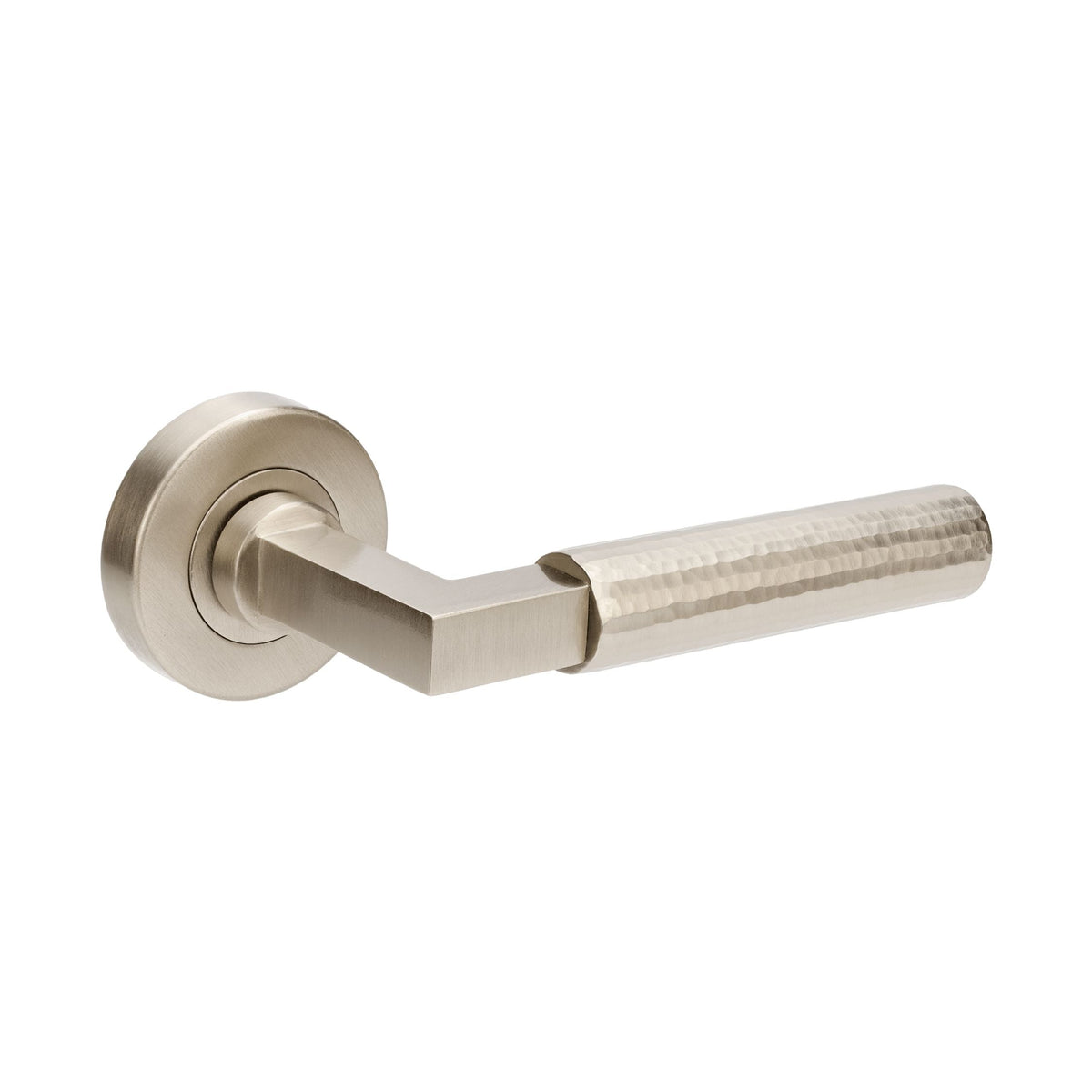 Zanda Zurich Hammered Passage Set Brushed Nickel