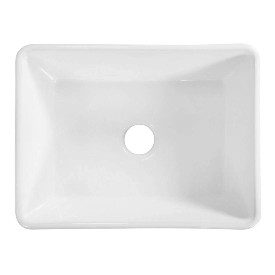 Baiachi 605X455X255mm Butler Farmhouse Fireclay Kitchen Laundry Sink Stainless Steel Waste