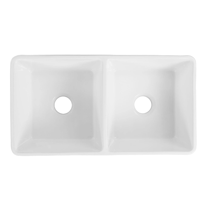 Baiachi 845X455X255mm Butler Farmhouse Fireclay Kitchen Laundry Sink Stainless Steel Waste