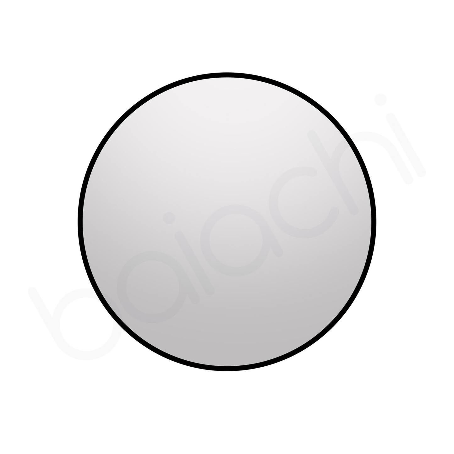 Baiachi Otus Round 600mm Frame Mirror Matte Black