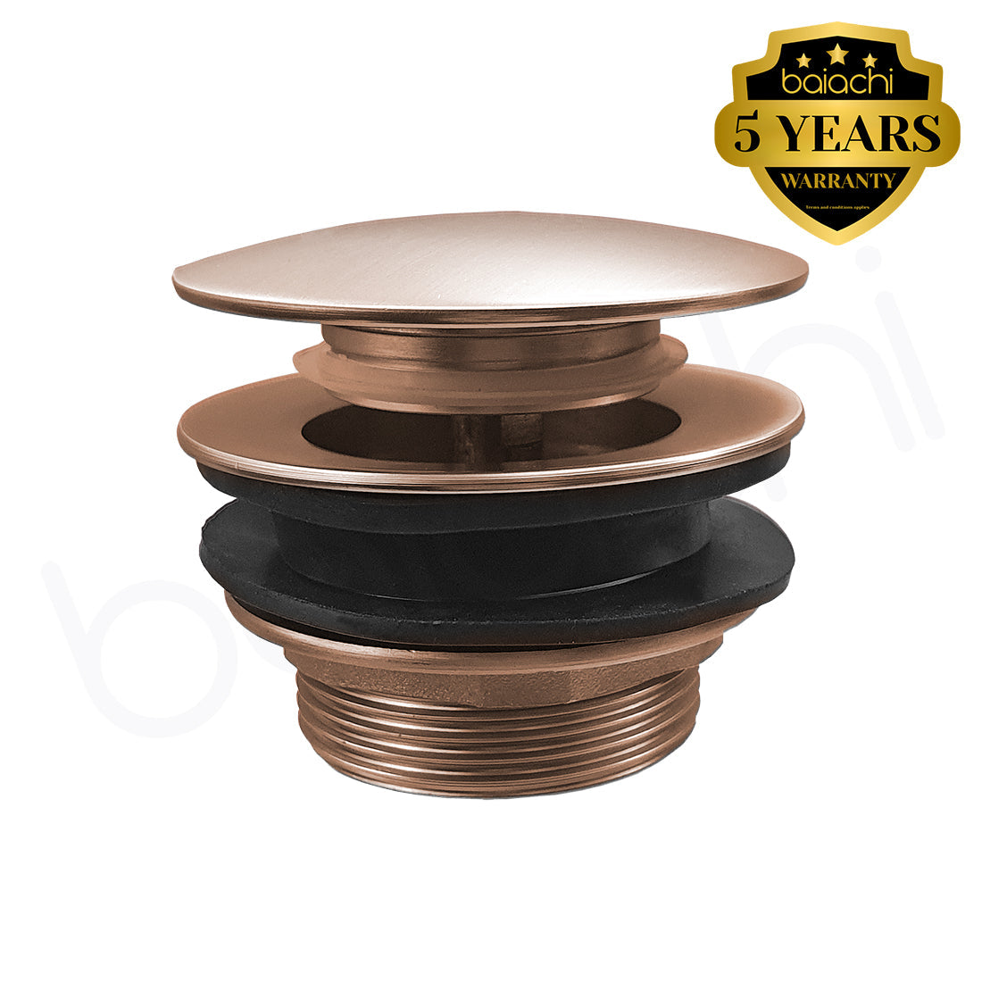 Baiachi Dome Pop Up Bath Waste Brushed Copper