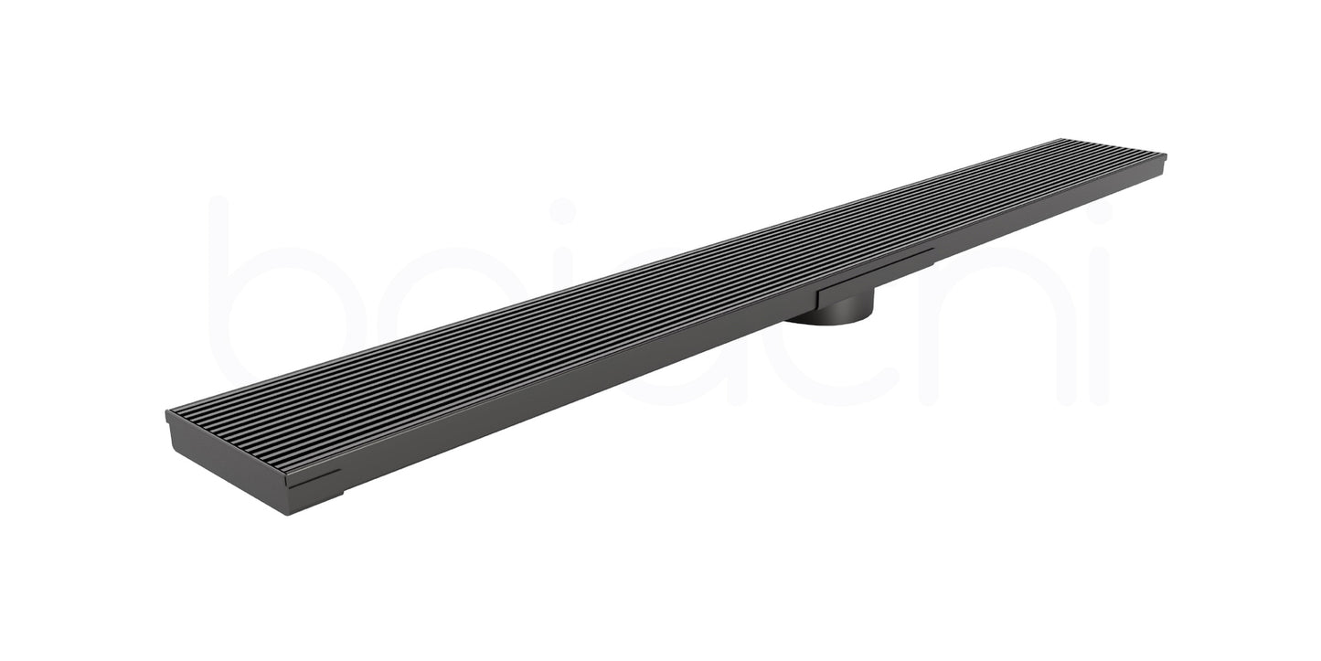 601-900mm Linear Heelguard Adjustable Floor Waste Gun Metal