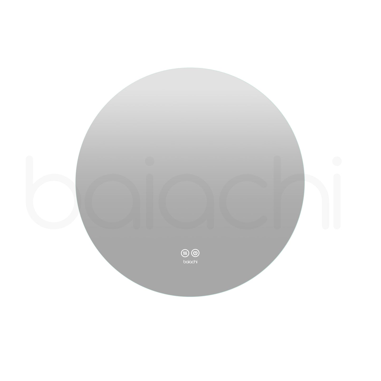 Baiachi LED Round 600mm Backlit Anti-Fog Mirror
