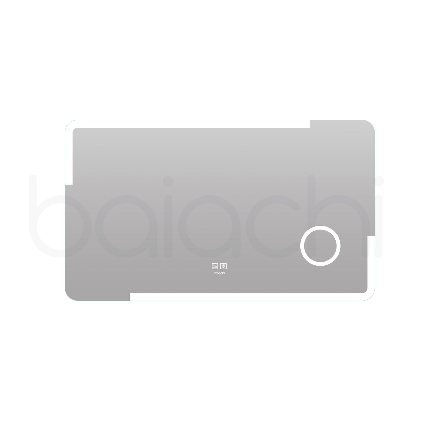 Baiachi LED Square 1200x800mm Anti-Fog Mirror with Magnifier