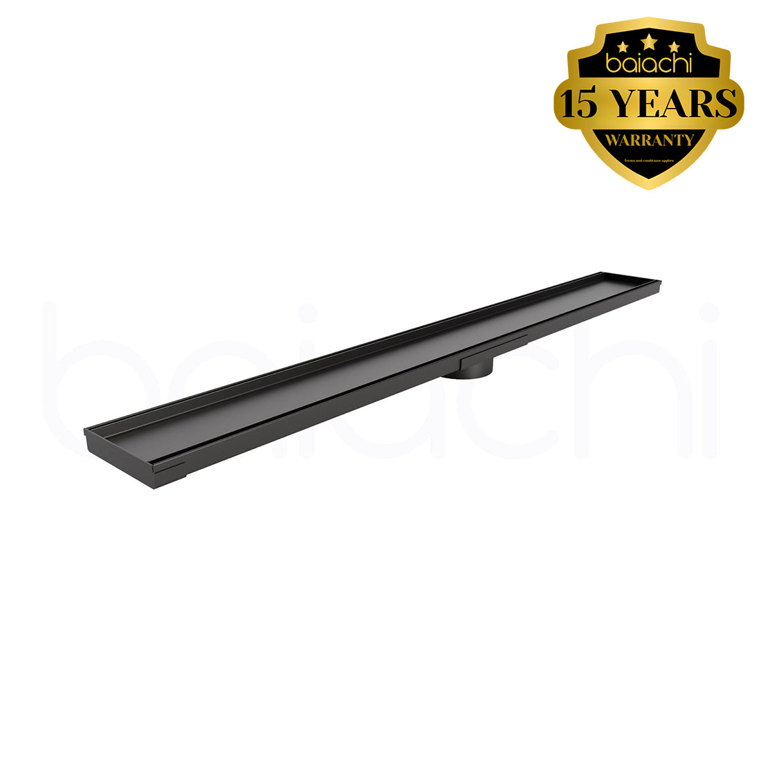 601-900mm Linear Tile Insert Adjustable Floor Waste Gun Metal