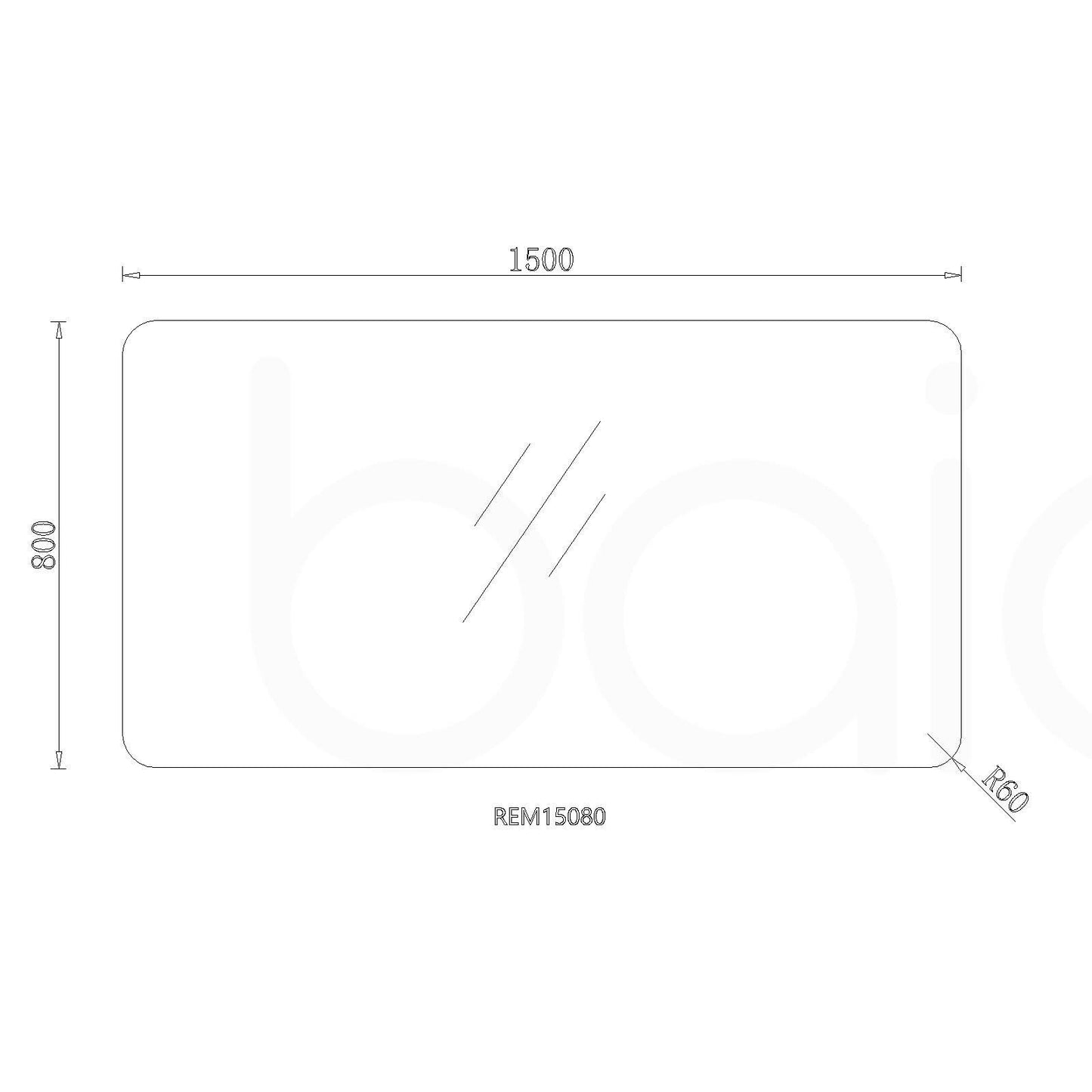 POLISH RADIUS EDGE MIRROR