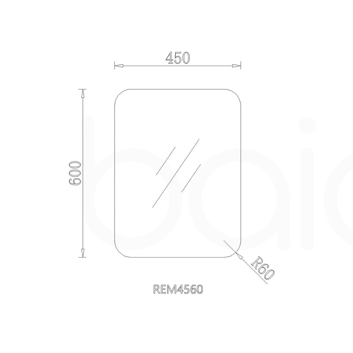 POLISH RADIUS EDGE MIRROR