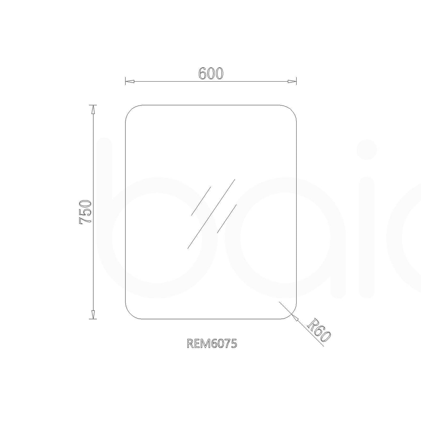 POLISH RADIUS EDGE MIRROR