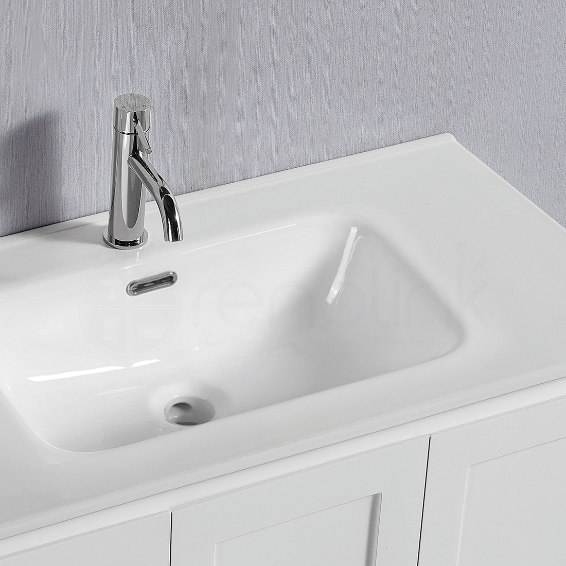 Shaker 900mm Plywood Wall Hung Bathroom Vanity Ceramic Basin