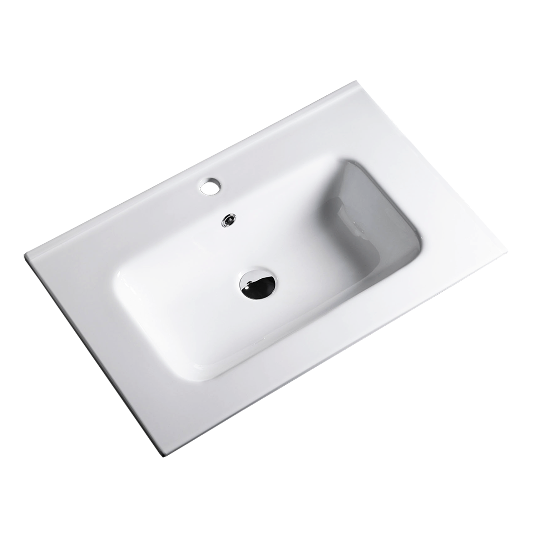 Vellena 600mm PVC Water Proof Empire Oak Wall Hung Bathroom Vanity Ceramic Basin