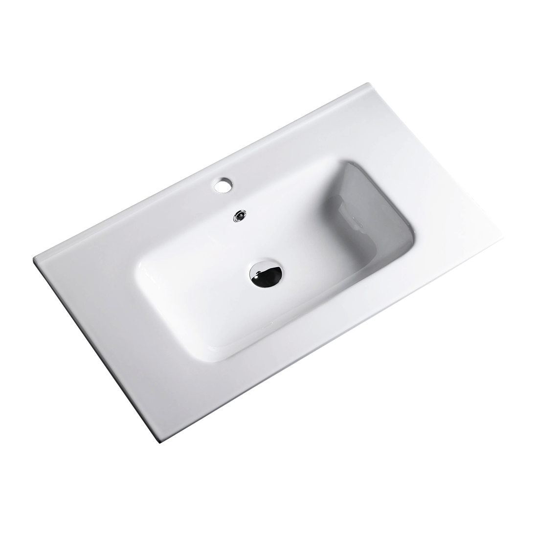 Vellena 750mm PVC Water Proof Prime Oak Wall Hung Bathroom Vanity Ceramic Basin