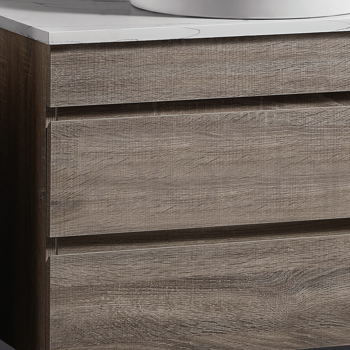 Vellena 900mm PVC Water Proof Wash White Bathroom Vanity Cabinet