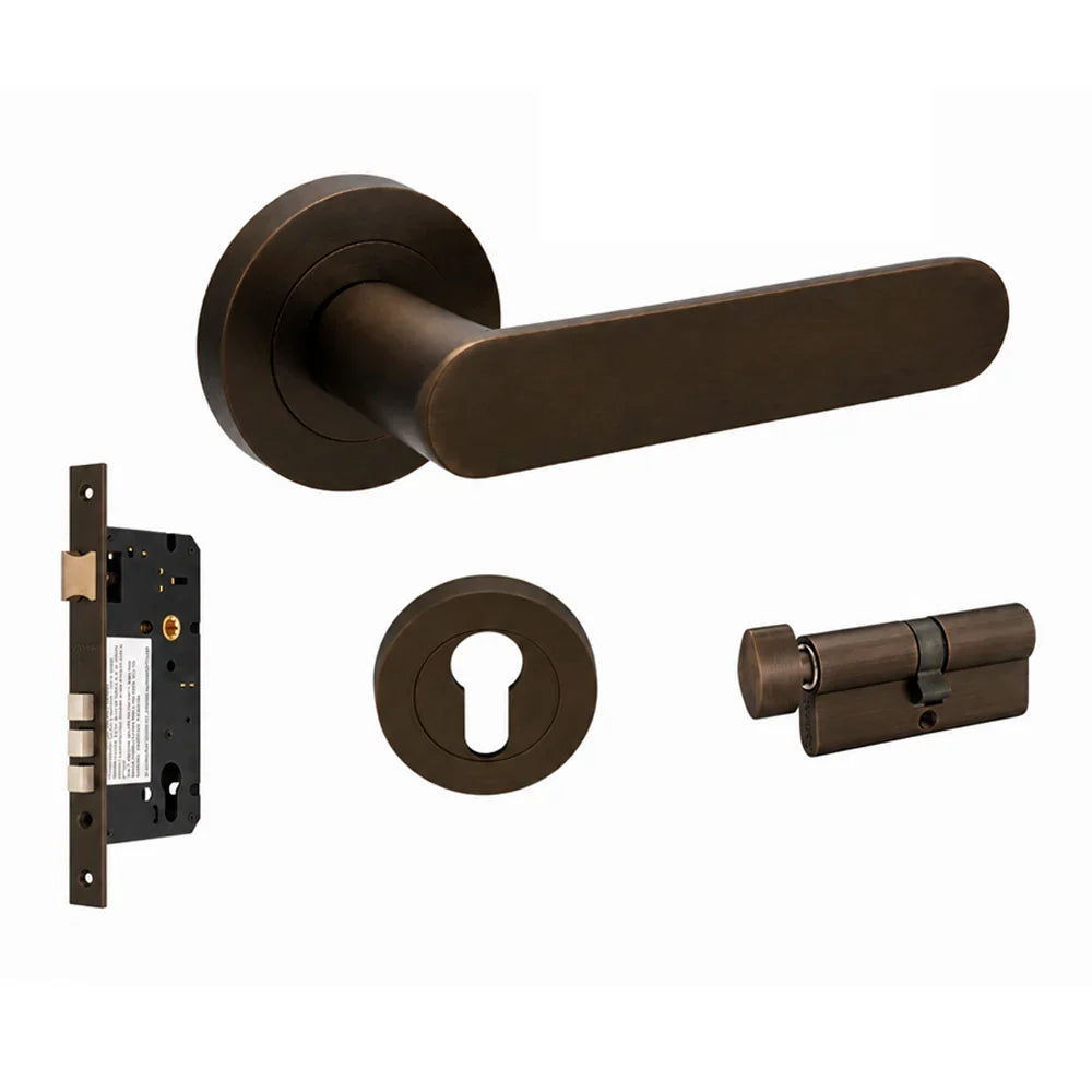 Duke Mortice Entrance Set Ember Bronze