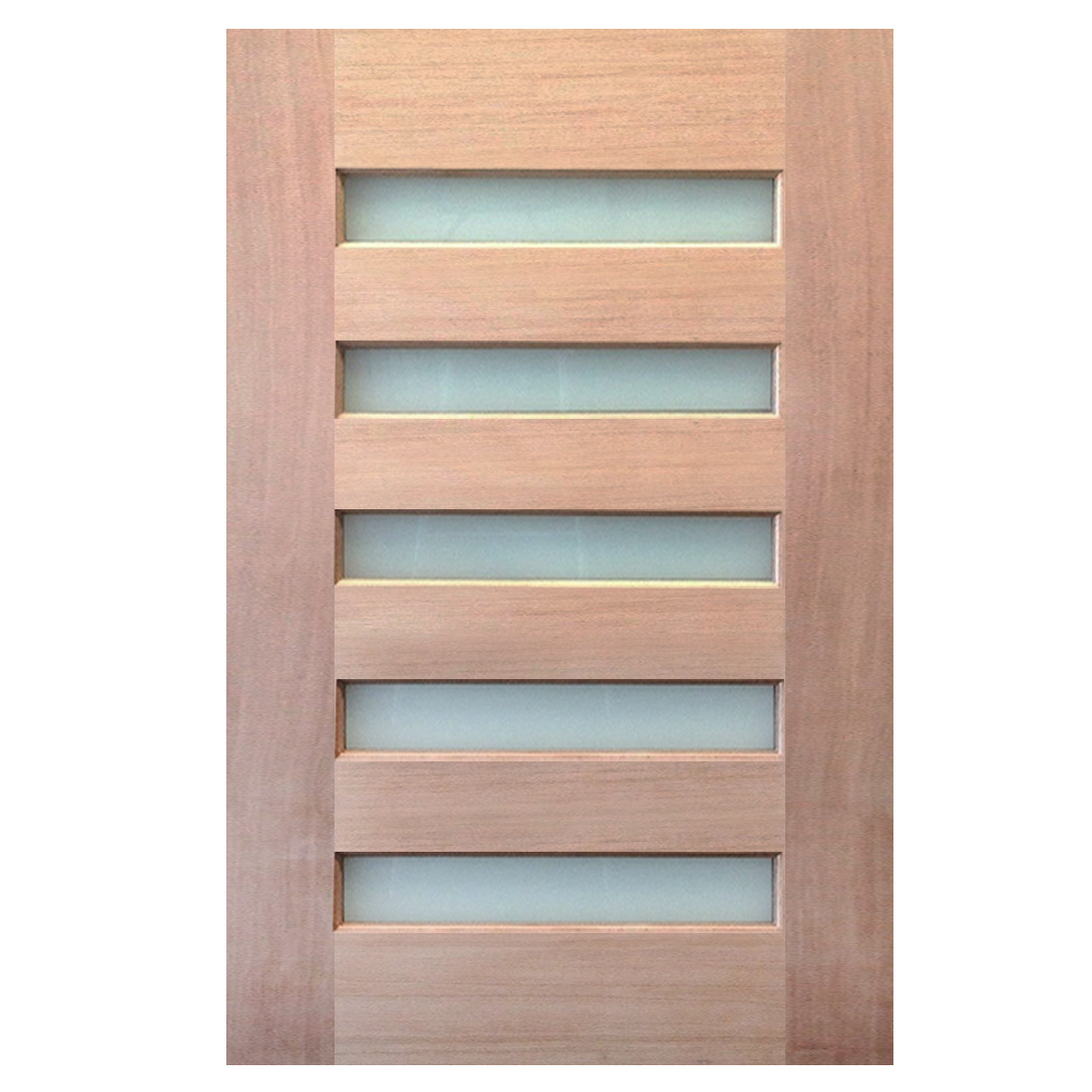 1200X2040X40mm Entrance Solid Timber Veneer External Front Entry Door Glass 035