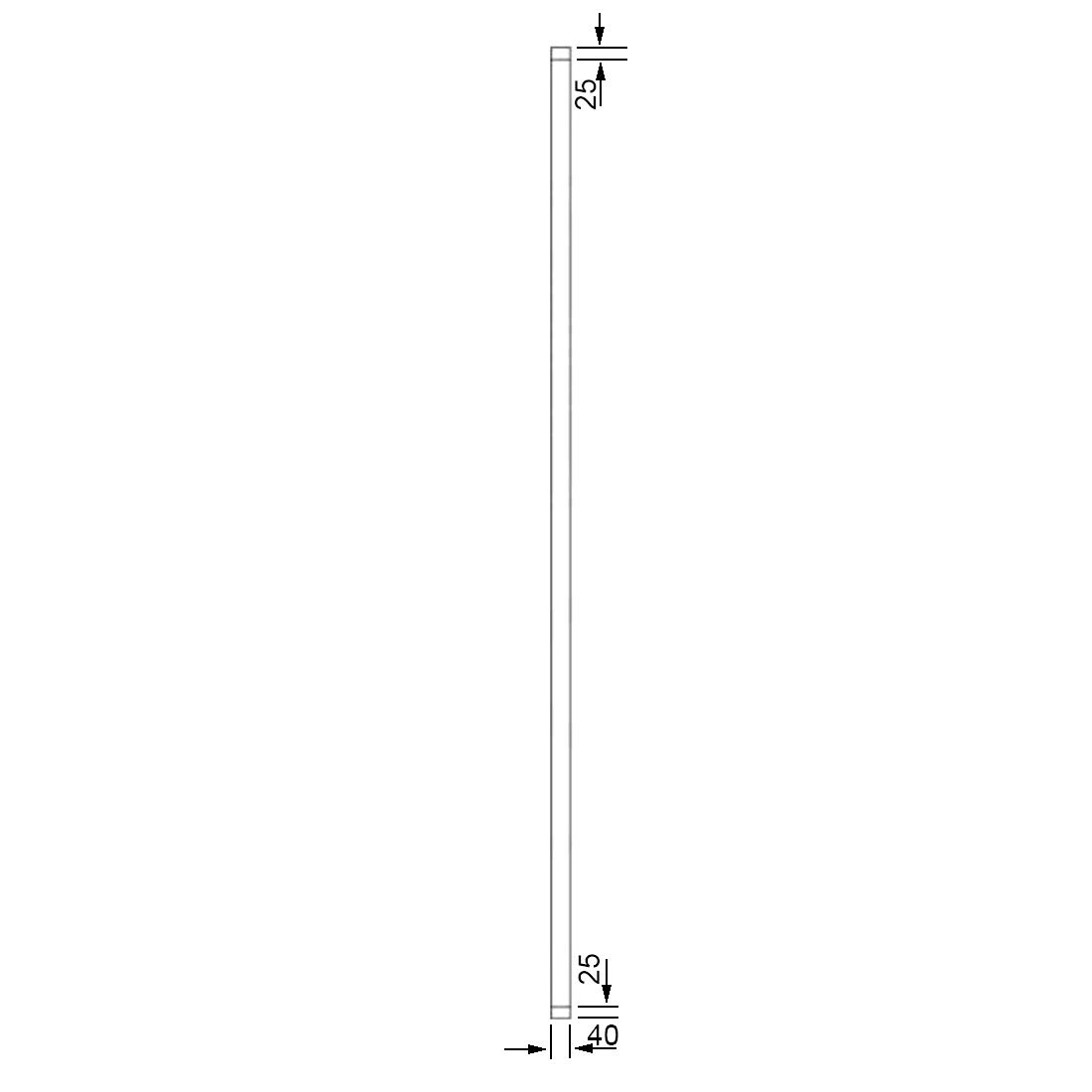 Baiachi 920X2040X40mm Timber Veneer External Door Translucent Glass