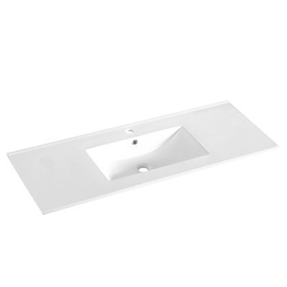 Bathroom Vanity White Ceramic Thin Edge Basin - 120E