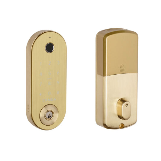 Stealth Smart Lock Deadbolts Satin Brass