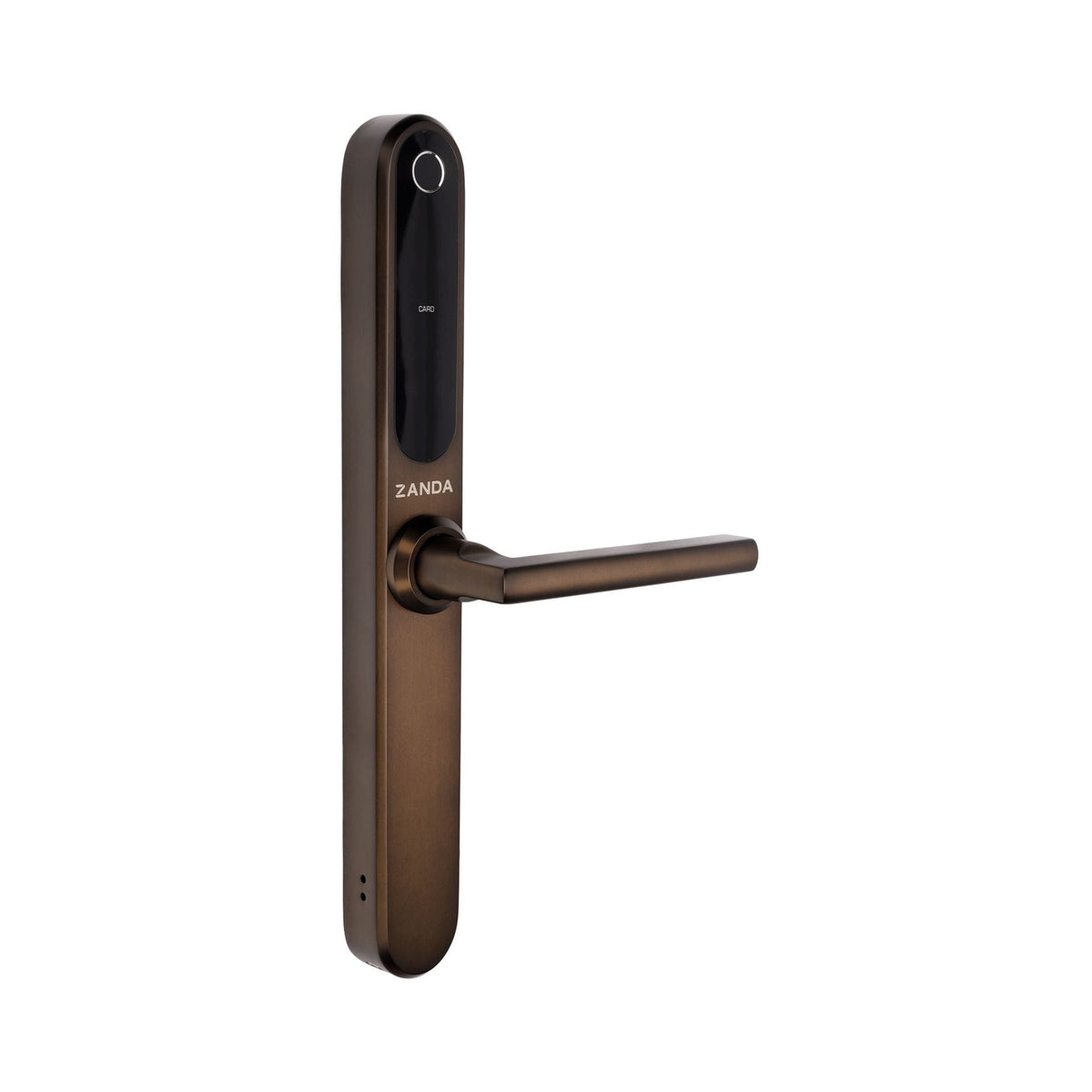 Zanda Stealth Smart Lock Longplate 60mm Backset Mortice lock Ember Bronze