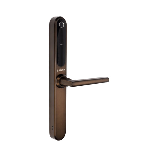 Zanda Stealth Smart Lock Longplate 60mm Backset Mortice lock Ember Bronze
