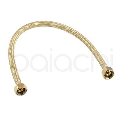 Baiachi 450mm Braided Flexible Hose Brushed Gold