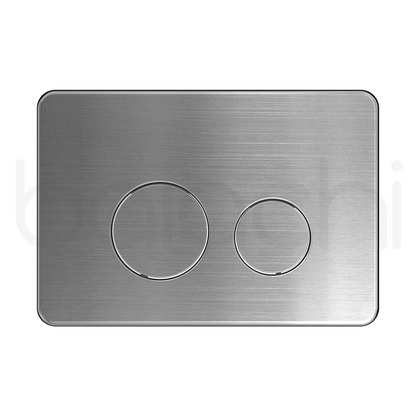 Baiachi Involution Rimless In Wall Tornado Toilet Suite with Round Stainless Steel Flushing Buttons BTW1