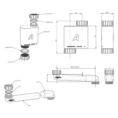 Box Trap & Vanity Space Saver 40mm