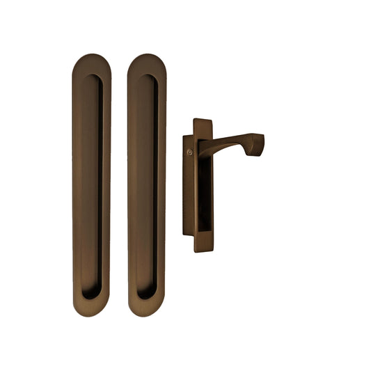 Zanda Duke Flush Pull Kit Ember Bronze