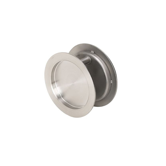 Zanda Round Cavity Sliding Passage Set Brushed Nickel