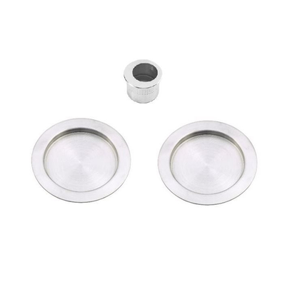 Zanda Round Cavity Sliding Passage Set Brushed Nickel