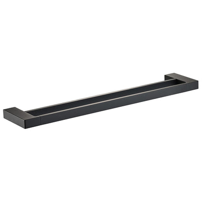 Ceram Double Towel Rail 800mm Matte Black