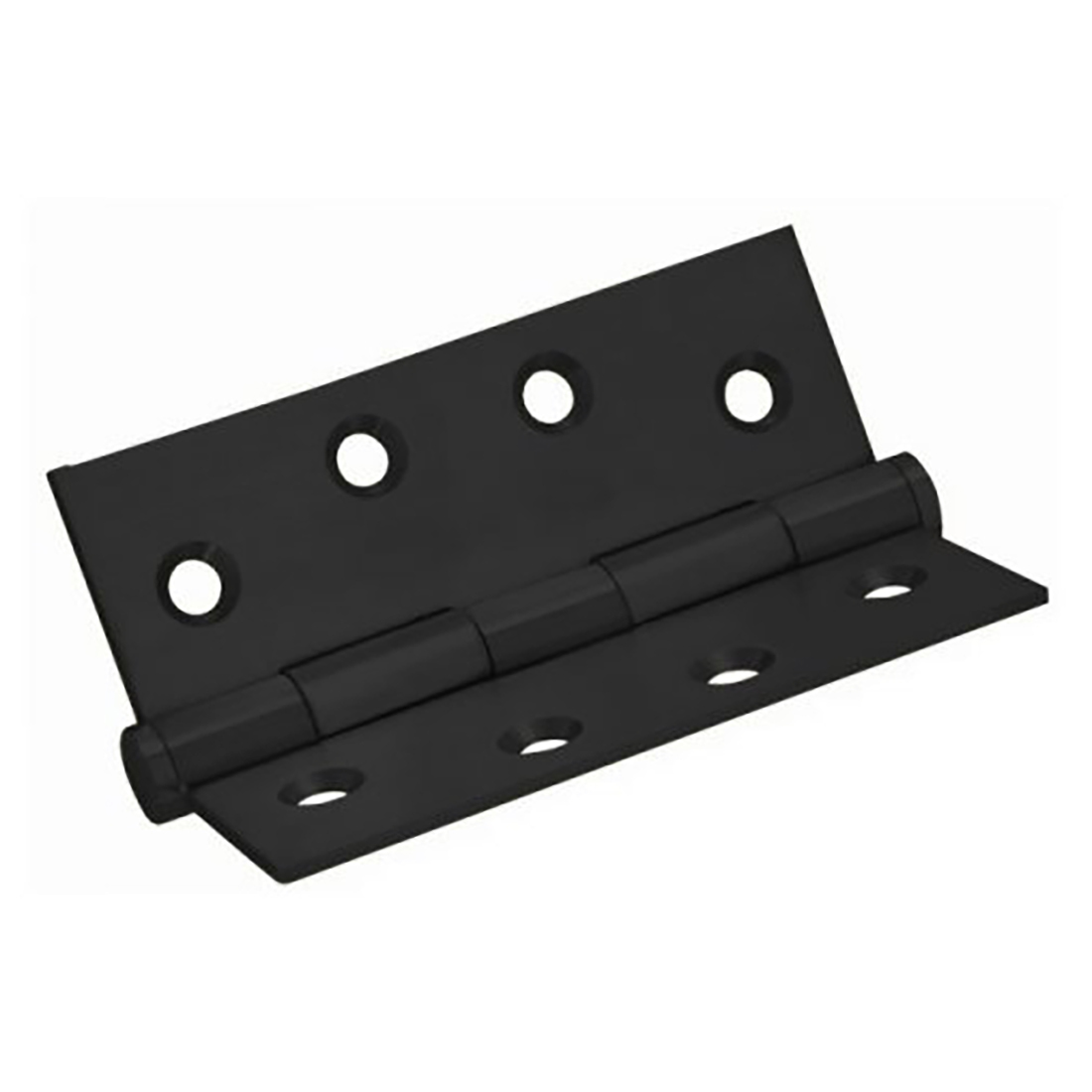 Matte Black Butt Hinge x 2 Loose Pin 100 x 75 x 2.5mm (PAIR)
