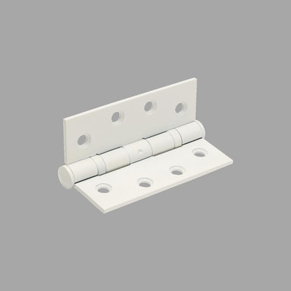 Zanda SS Butt Hinge Loose Pin 100 x 75 x 2.5mm Matte White (pair)