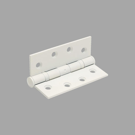 Zanda SS Butt Hinge Loose Pin 100 x 75 x 2.5mm Matte White (pair)