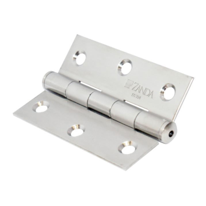 SS Butt Hinge x 2 Loose Pin 85 x 60 x 2mm (PAIR)
