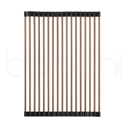 Baiachi Kitchen Sink Roller Mat Brushed Copper