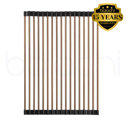 Baiachi Kitchen Sink Roller Mat Brushed Copper