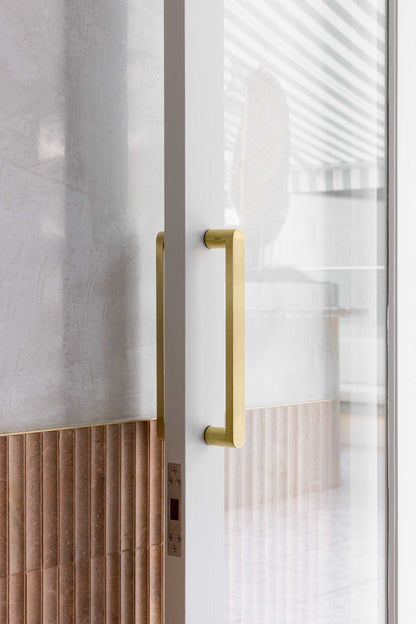 Zanda Duke Pull Handle Back to Back 600mm Satin Brass