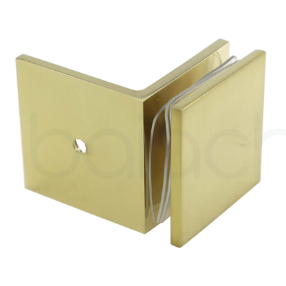 Frameless Shower Screen 1100mm Brushed Gold