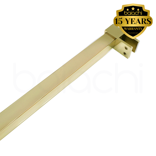 Shower Screen Glass Panel Stabiliser Support Bar Brushed Gold Adjustable Up To 1200mm