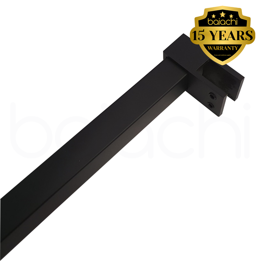 Shower Screen Glass Panel Stabiliser Support Bar Black Adjustable Up To 1200mm